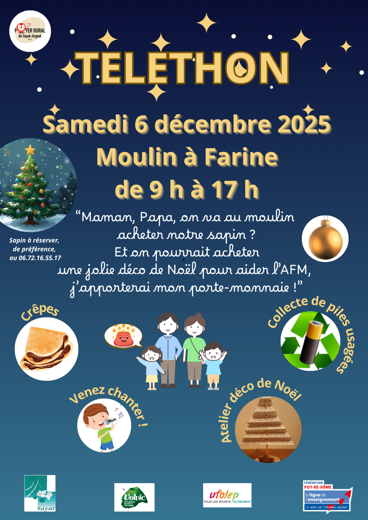 Affiche Téléthon 2025-Sayat