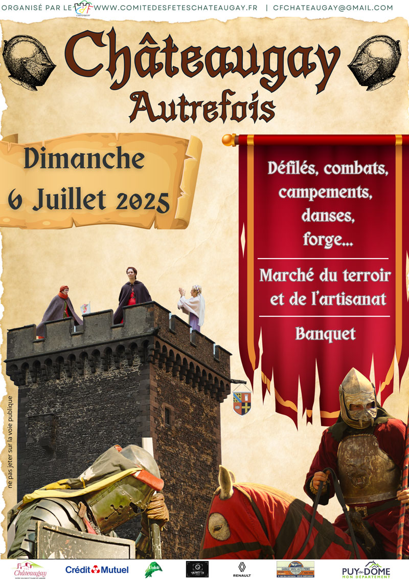 Châteaugay Autrefois, dimanche 6 juillet 2025 à Châteaugay 63319