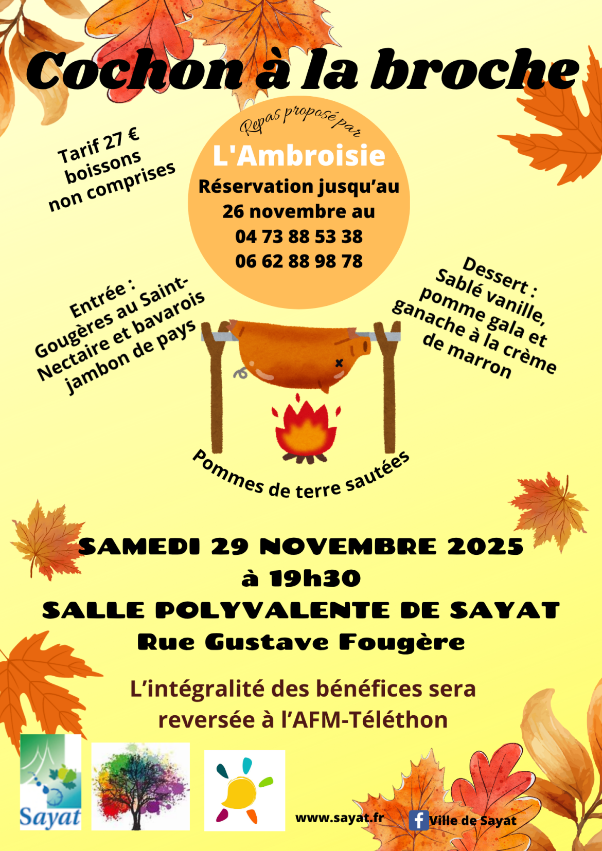 Sayat-REPAS TELETHON 2025