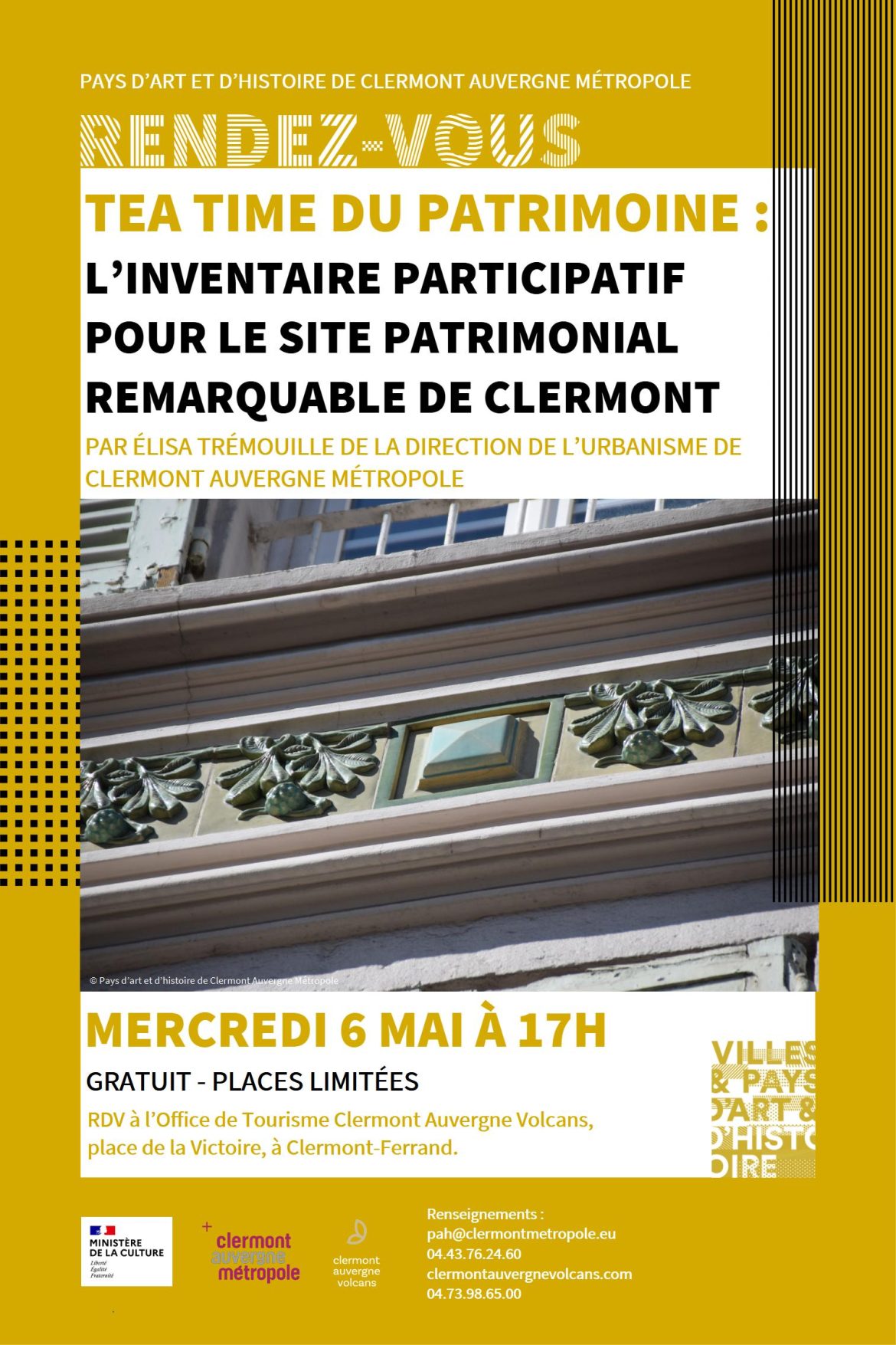 Présentation de l’inventaire participatif pour le Site Patrimonial Remarquable de Clermont